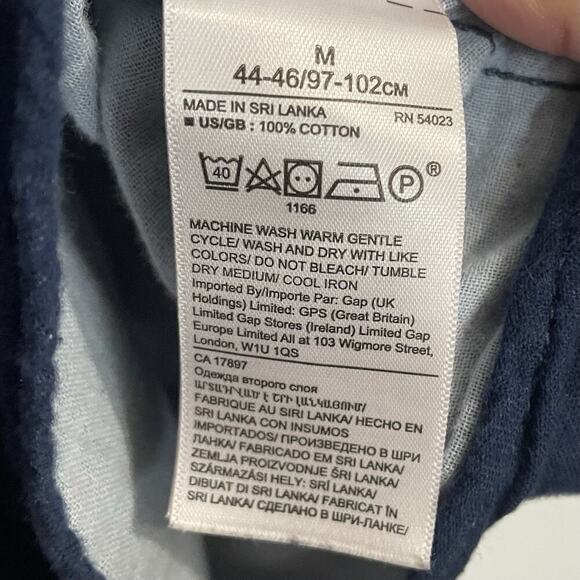 Banana Republic Shirt Men Size Medium Blue Untucked Slim Fit Cotton Preppy - Picture 6 of 6